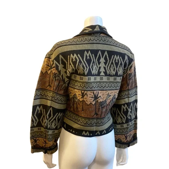 VINTAGE FLASHBACK Southwestern Desert Style Blazer, Size Medium - Picture 8 of 11